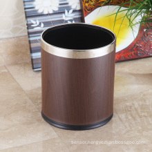 Stainless Steel Round Open Top High-End 10L Waste Bin (K-10LA)